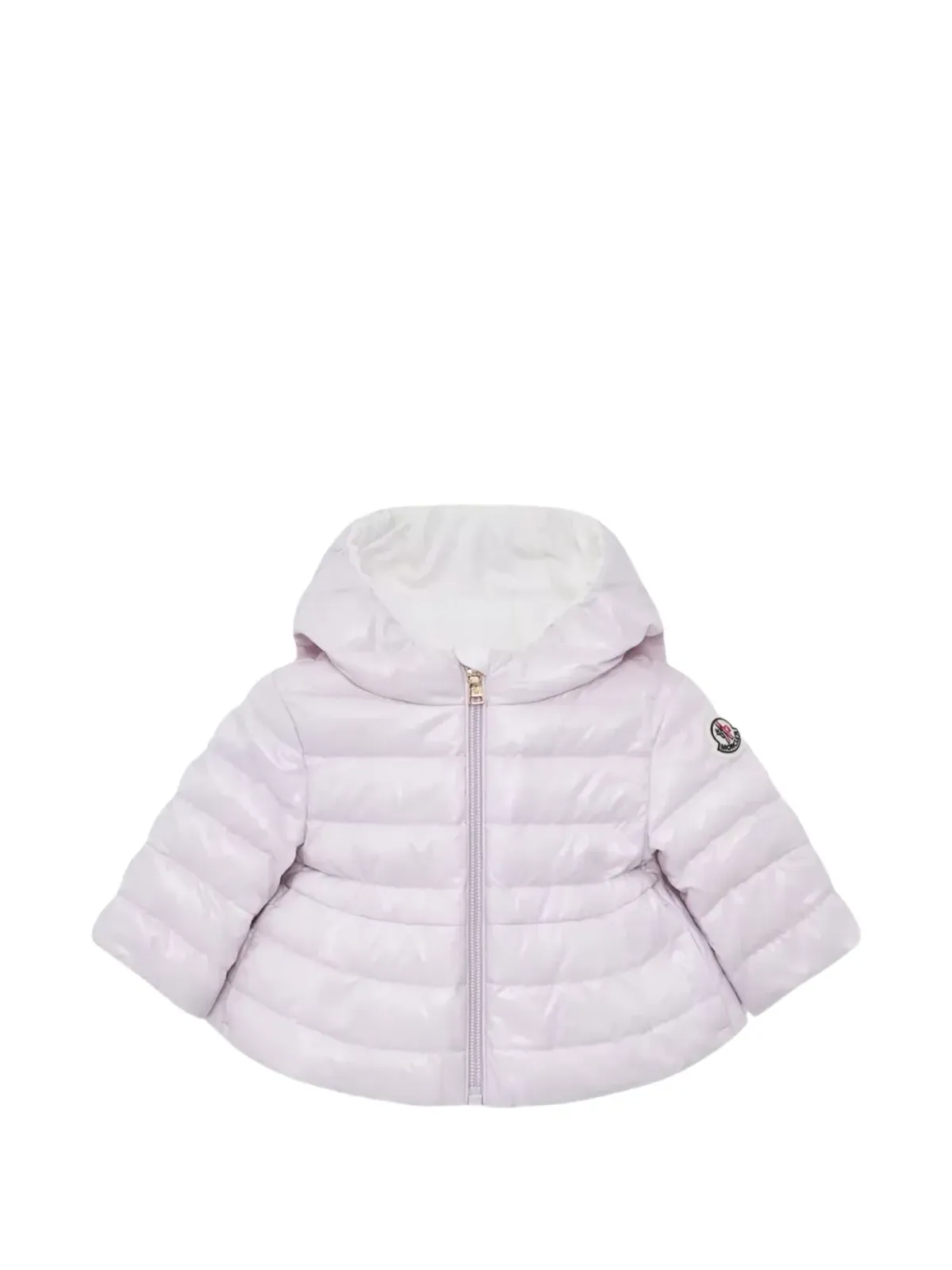 Moncler Enfant Pinar フード付きパファージャケット - ピンク - 画像1