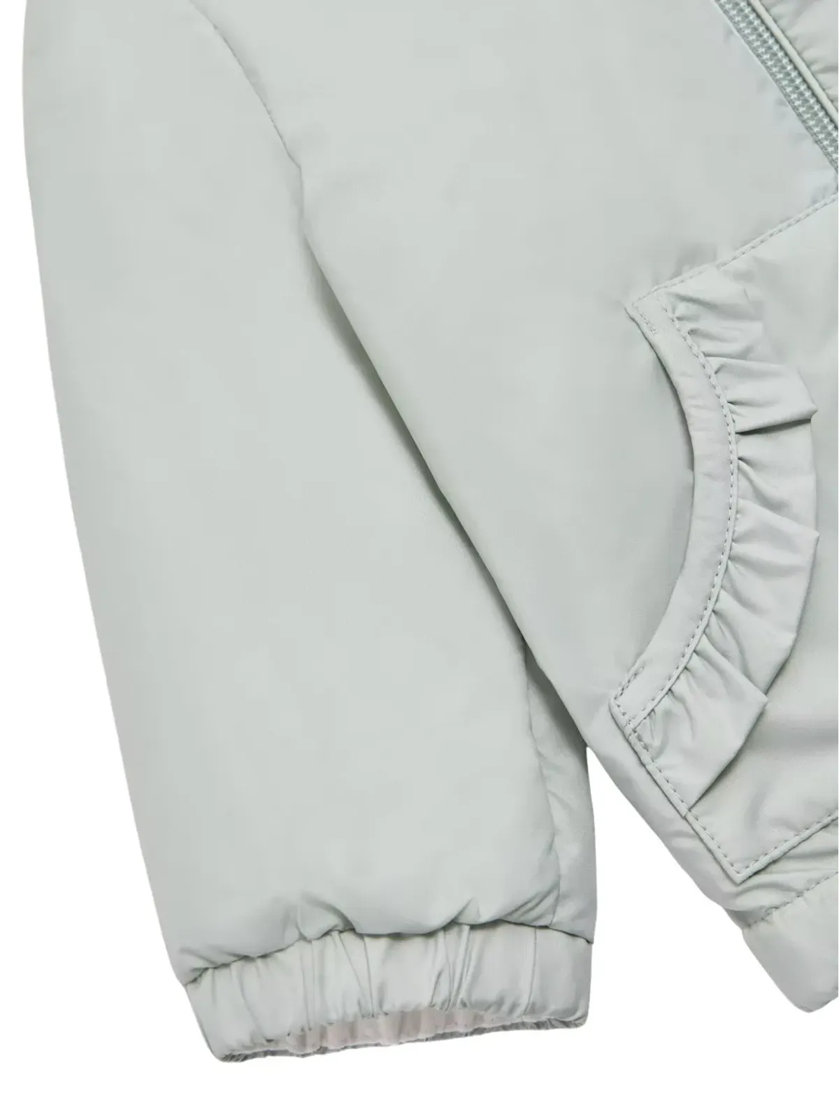 Moncler Enfant フリル付きフードジャケット - 画像4