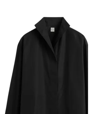 TOTEME ハイカラーシャツ - Black - サムネイル2