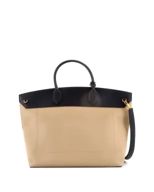 Burberry Pre-Owned Society トップハンドルバッグ キャンバス×レザー - ブラック - サムネイル2