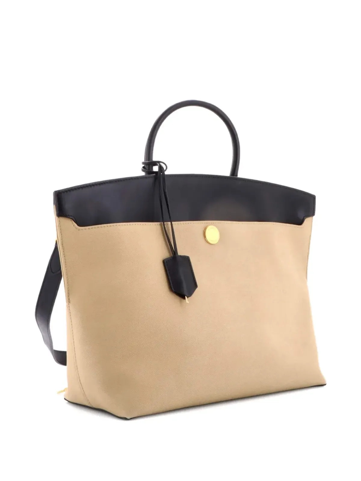 Burberry Pre-Owned Society トップハンドルバッグ キャンバス×レザー - ブラック - 画像4