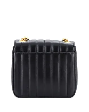 Saint Laurent Pre-Owned ヴィッキー縦型キルティッドレザー ミディアム クロスボディバッグ - ブラック - サムネイル2