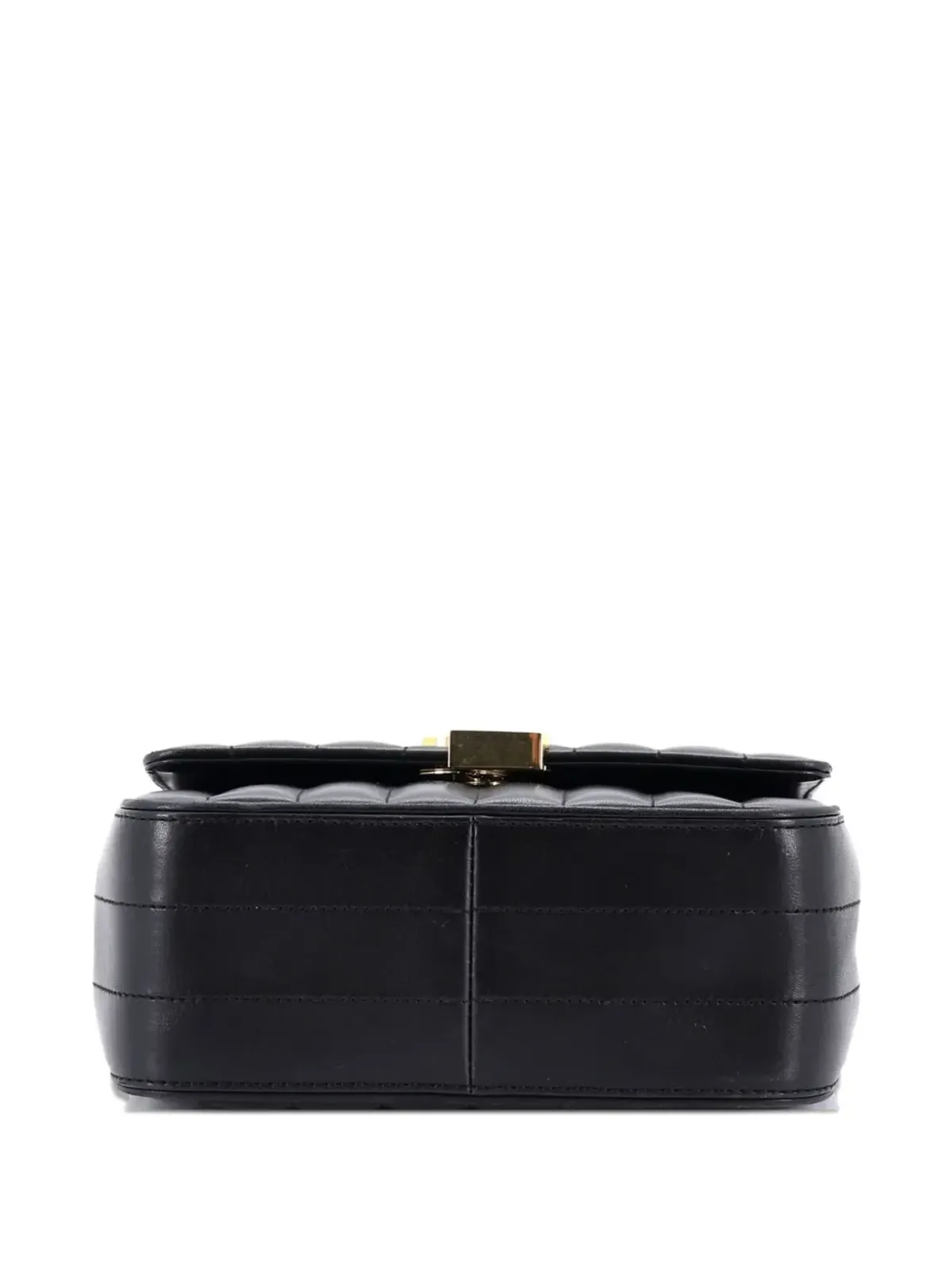 Saint Laurent Pre-Owned ヴィッキー縦型キルティッドレザー ミディアム クロスボディバッグ - ブラック - 画像4