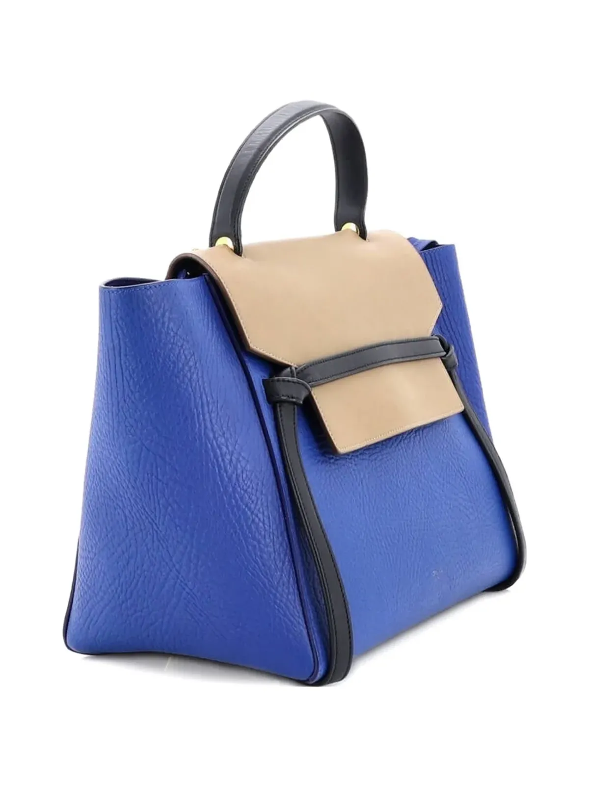 Celine Pre-Owned トリコロール ベルトバッグ レザー サッチェル - 画像3