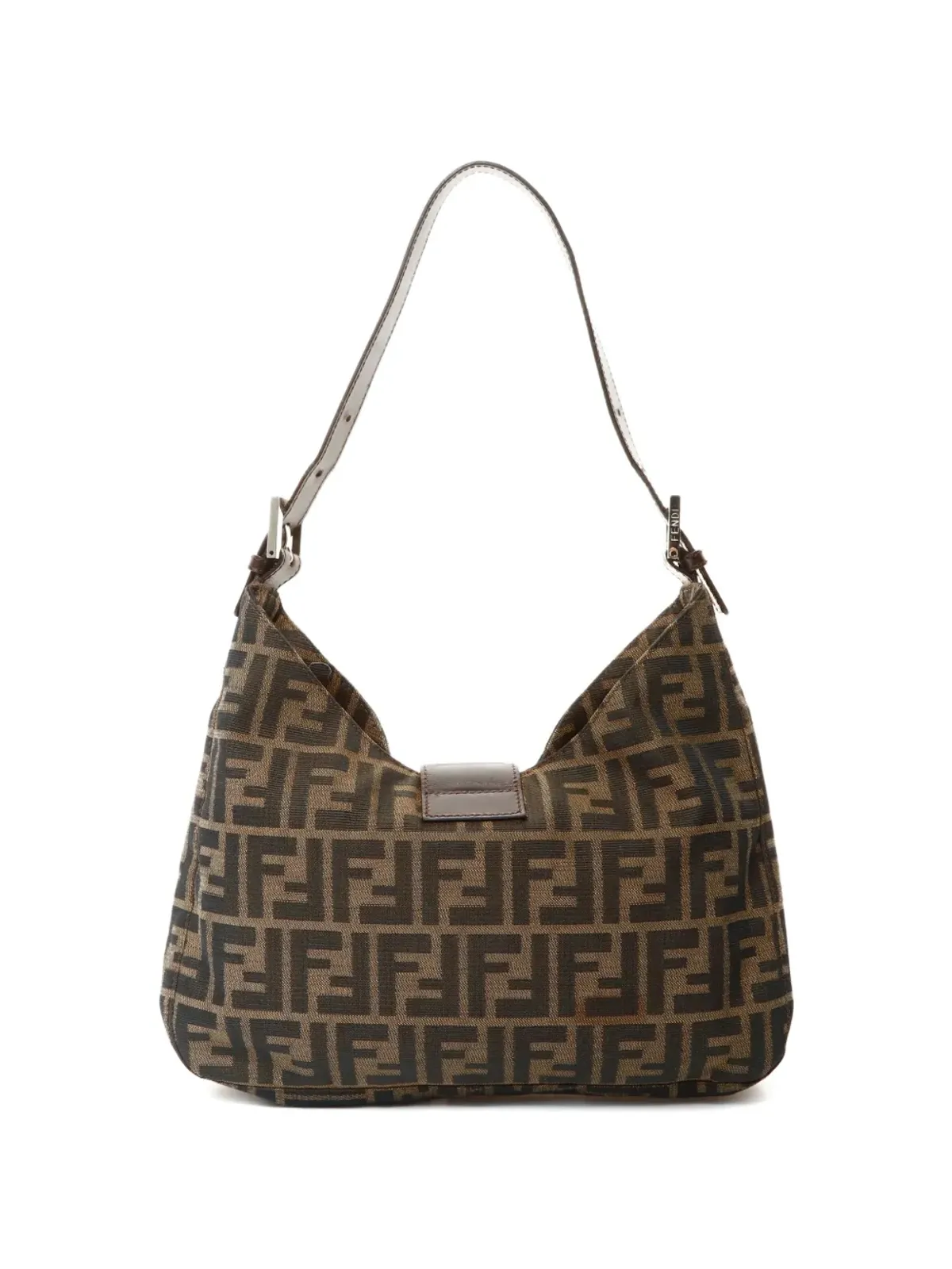 Fendi Pre-Owned ズッカキャンバス ショルダーバッグ ブラウン - 画像2
