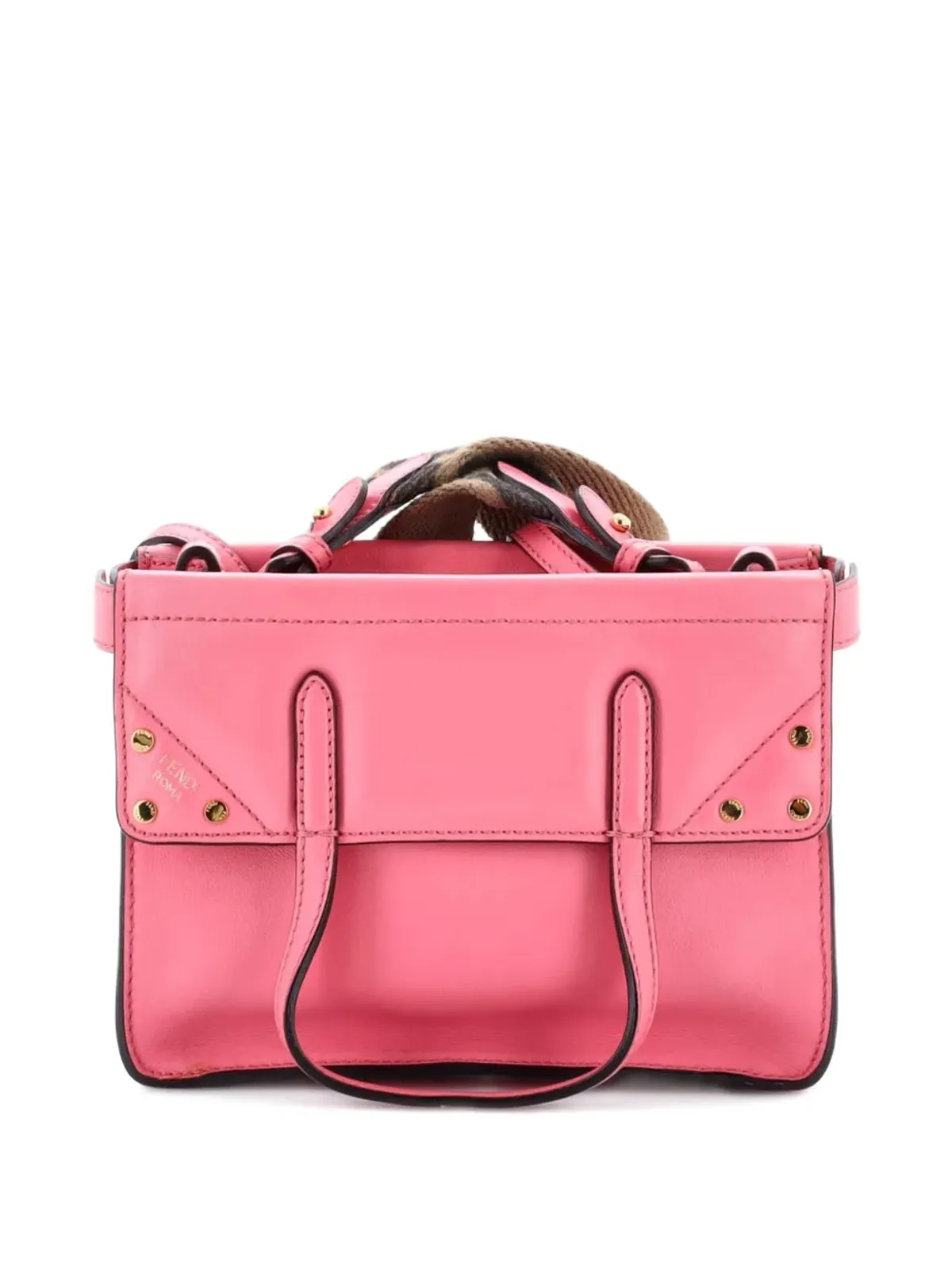 Fendi Pre-Owned フリップレザー トートバッグ - 画像3