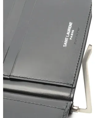 Saint Laurent Pre-Owned ロゴアップリケ レザー ウォレット - サムネイル5
