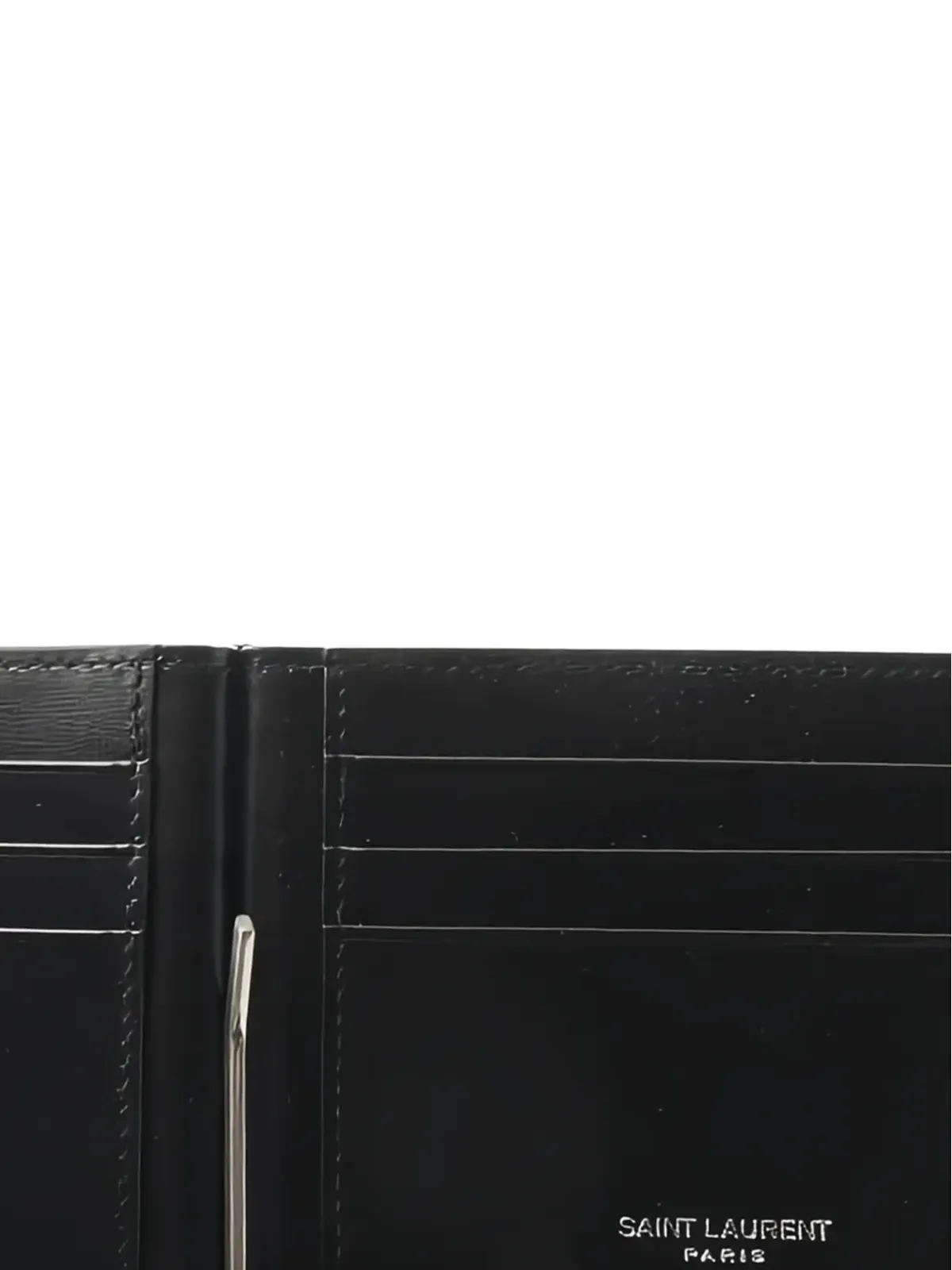 Saint Laurent Pre-Owned ロゴアップリケ レザー ウォレット - 画像3