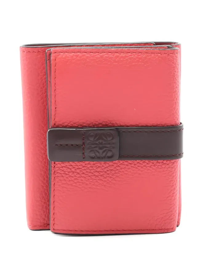 Loewe Pre-Owned Loewe ビンテージ トライフォールドレザーウォレット（レッド）の商品画像