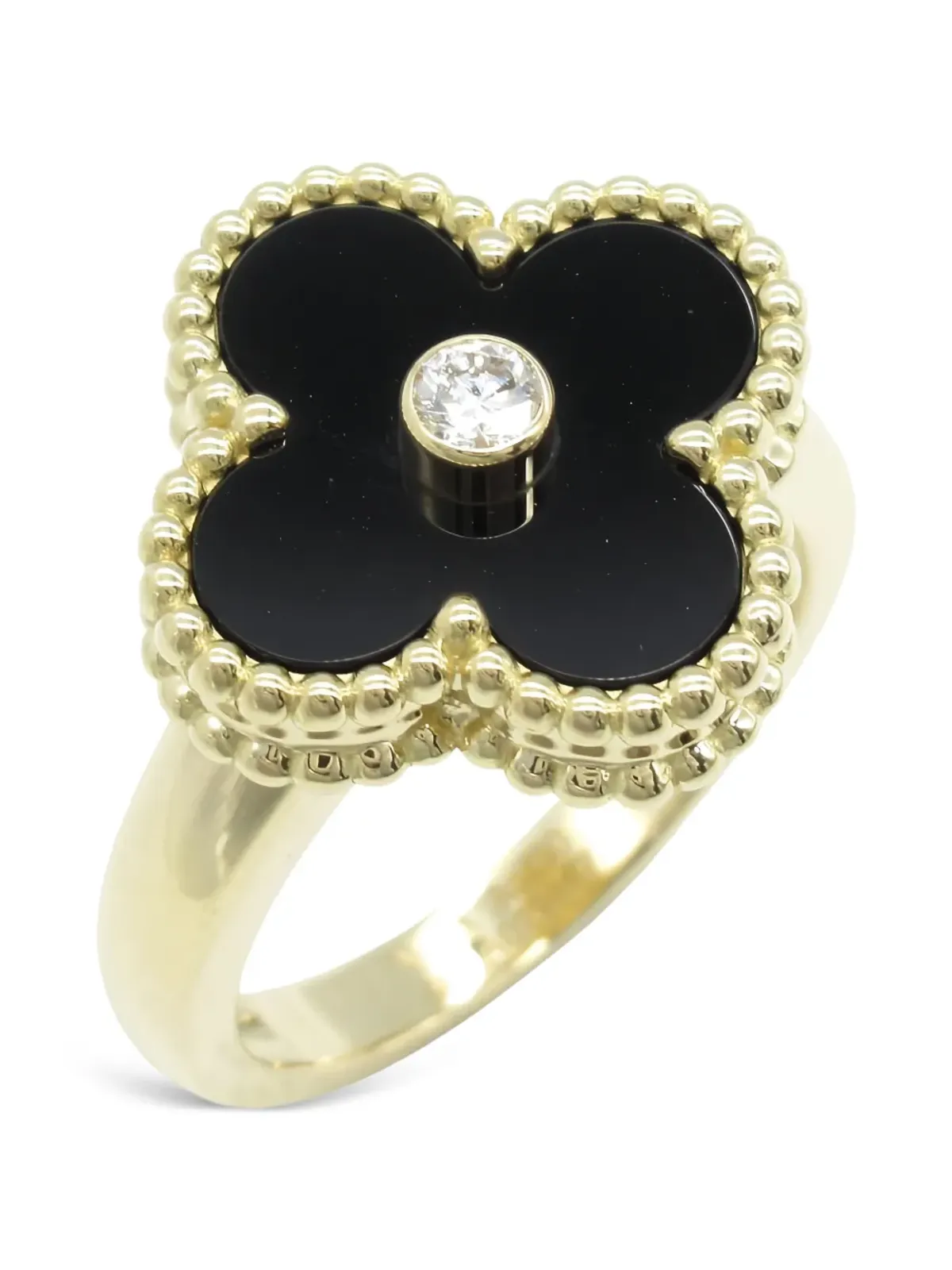 Van Cleef & Arpels Pre-Owned オニキス ダイヤモンド リング - 画像2