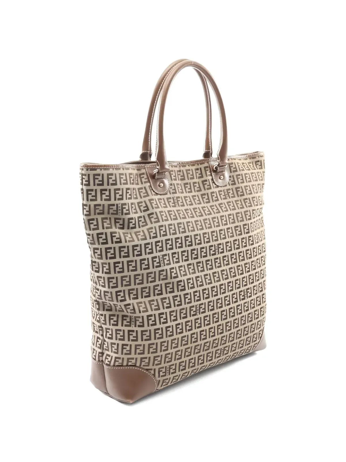 Fendi Pre-Owned ズッキーノ・モノグラム柄 レザートートバッグ - 画像2