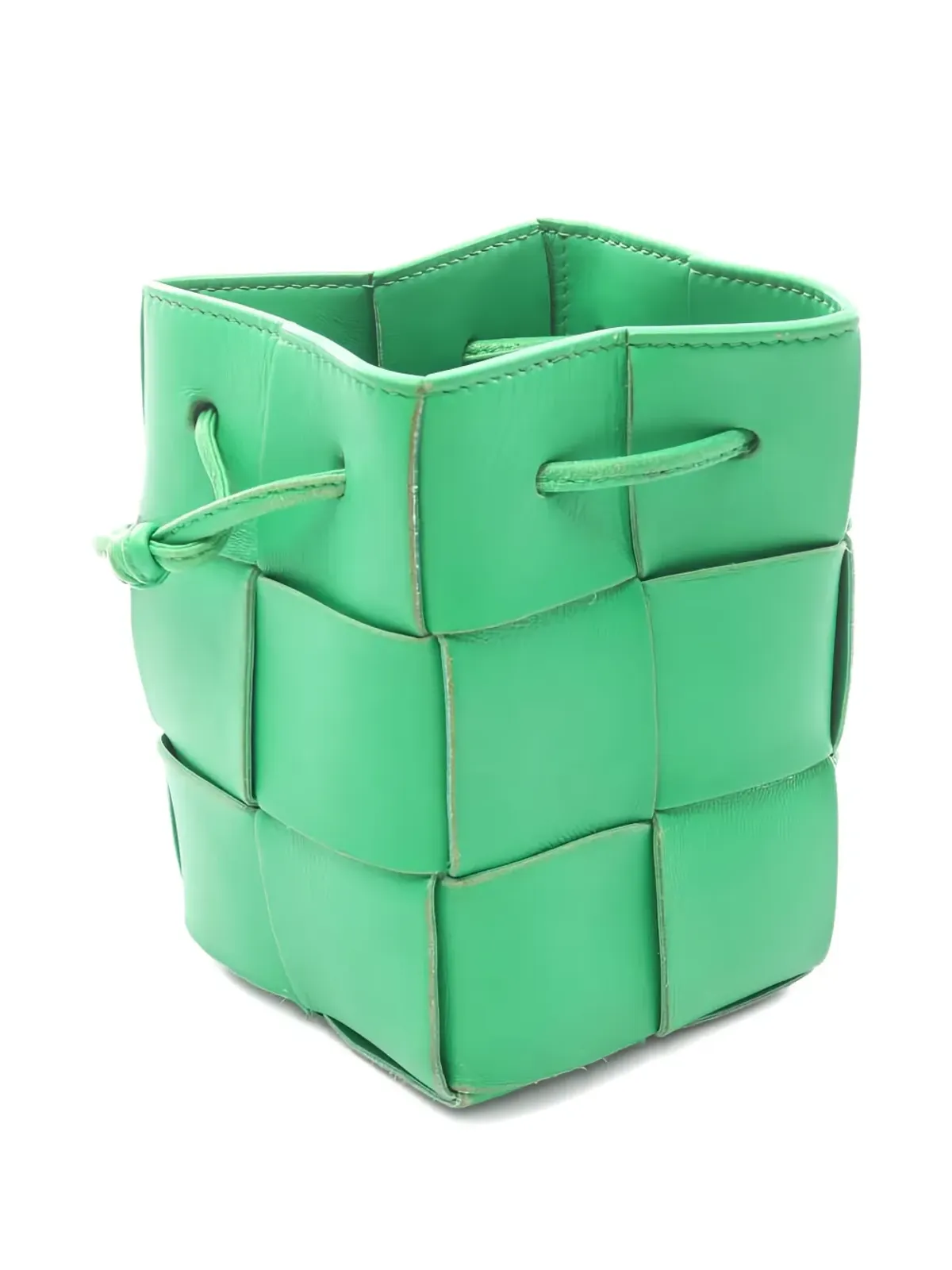 Bottega Veneta Pre-Owned 編み込みレザー ミニバッグ - Green - 画像2
