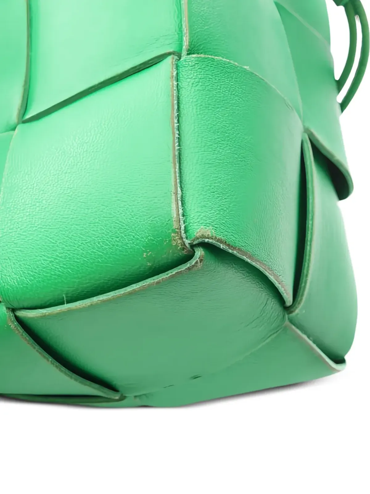 Bottega Veneta Pre-Owned 編み込みレザー ミニバッグ - Green - 画像3