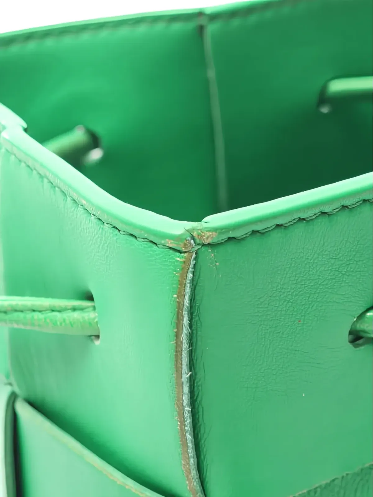 Bottega Veneta Pre-Owned 編み込みレザー ミニバッグ - Green - 画像4