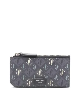 Jimmy Choo Pre-Owned ロゴパターン財布（ブラック） - サムネイル1