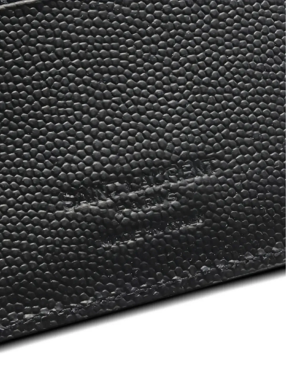Saint Laurent Pre-Owned ブラック レザー ビルクリップ ウォレット - 画像3