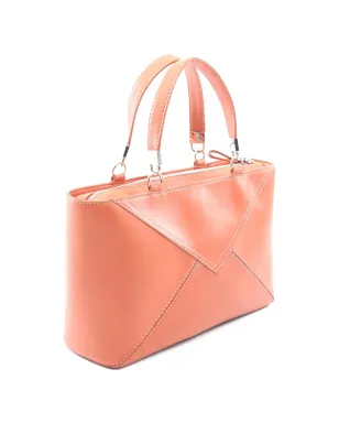 Loewe ビンテージ 10s ロゴエンボス レザーハンドバッグ オレンジ - サムネイル2