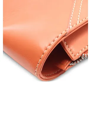 Loewe ビンテージ 10s ロゴエンボス レザーハンドバッグ オレンジ - サムネイル4