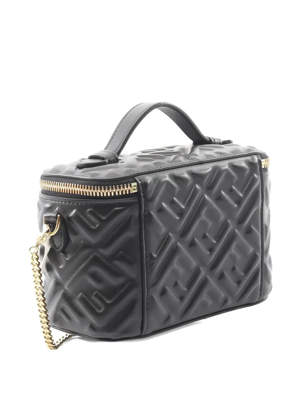 Fendi Pre-Owned 20s quilted-leather vanity bag - Black - 画像2