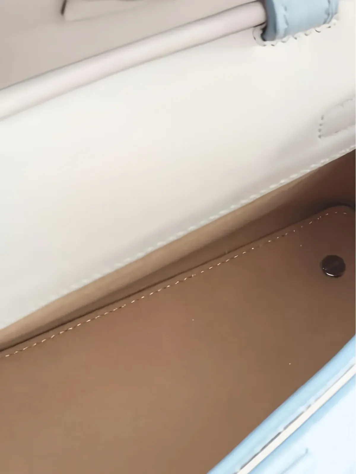 MCM Pre-Owned 1910s レザー 2ウェイハンドバッグ ブルー - 画像3