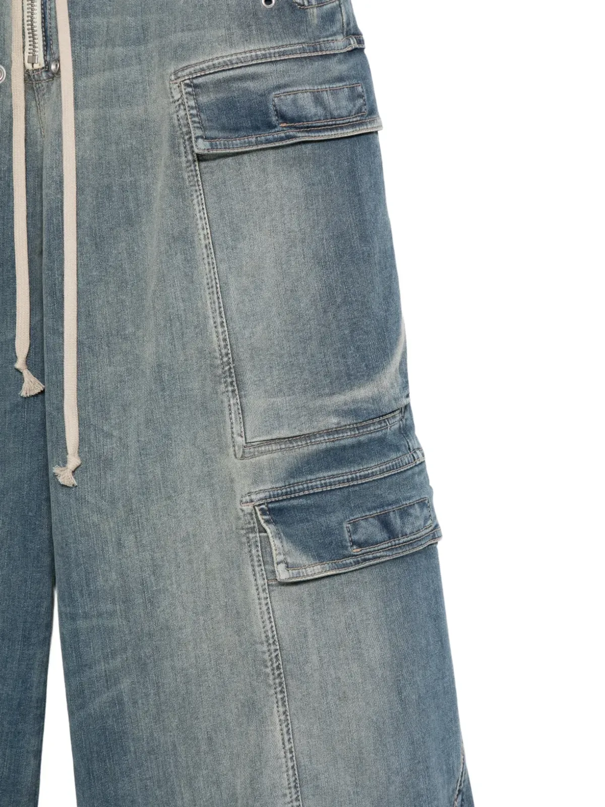 Rick Owens DRKSHDW エラスティケーテッドウェストジーンズ - 画像3