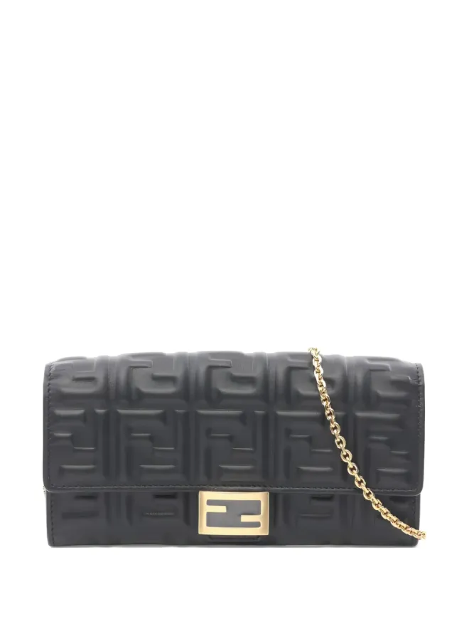 Fendi Pre-Owned Fendi Pre-Owned エンボス加工クラッチバッグの商品画像