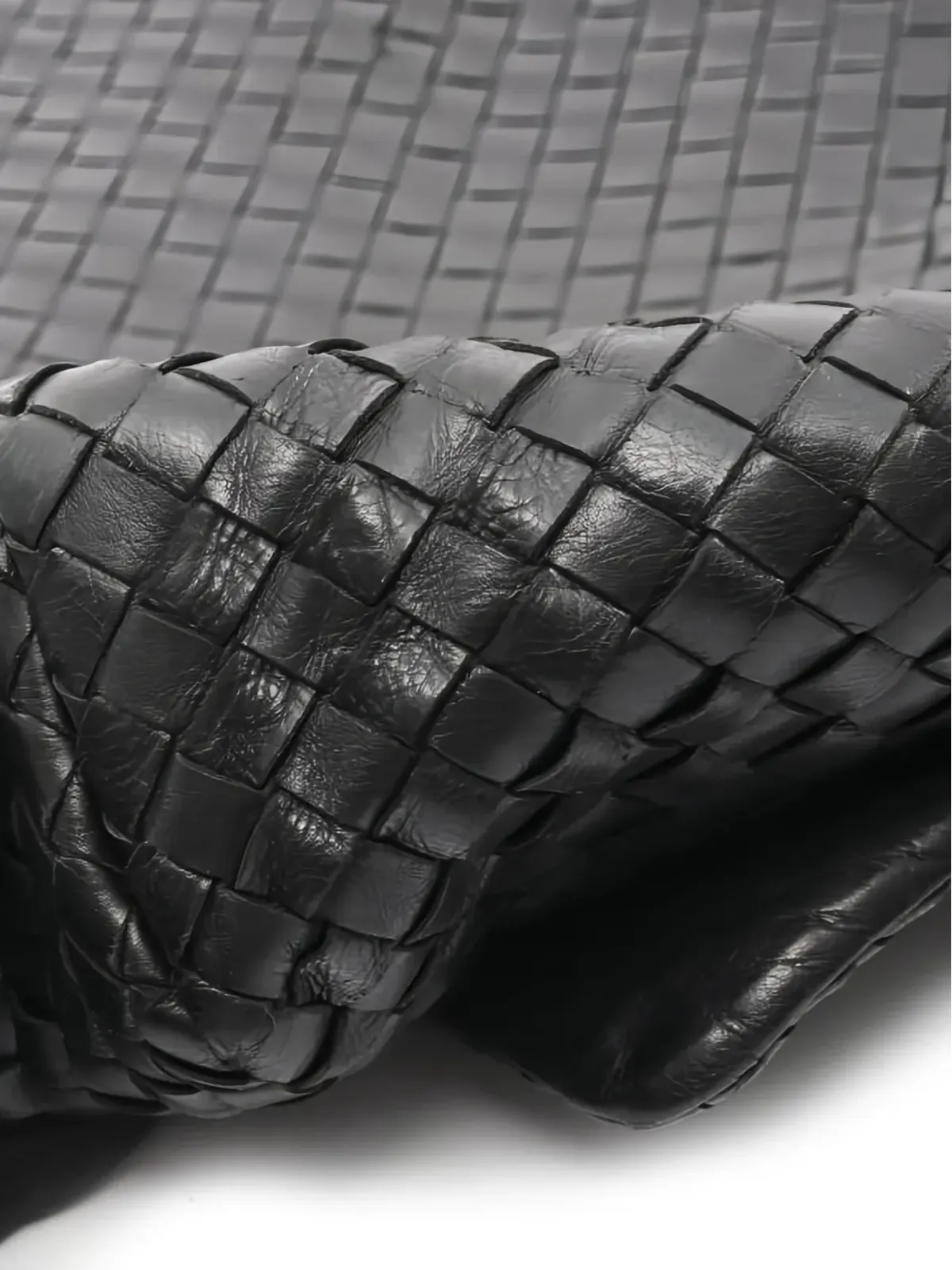 Bottega Veneta 00年代 レザー ショルダーバッグ（ブラック） - 画像4