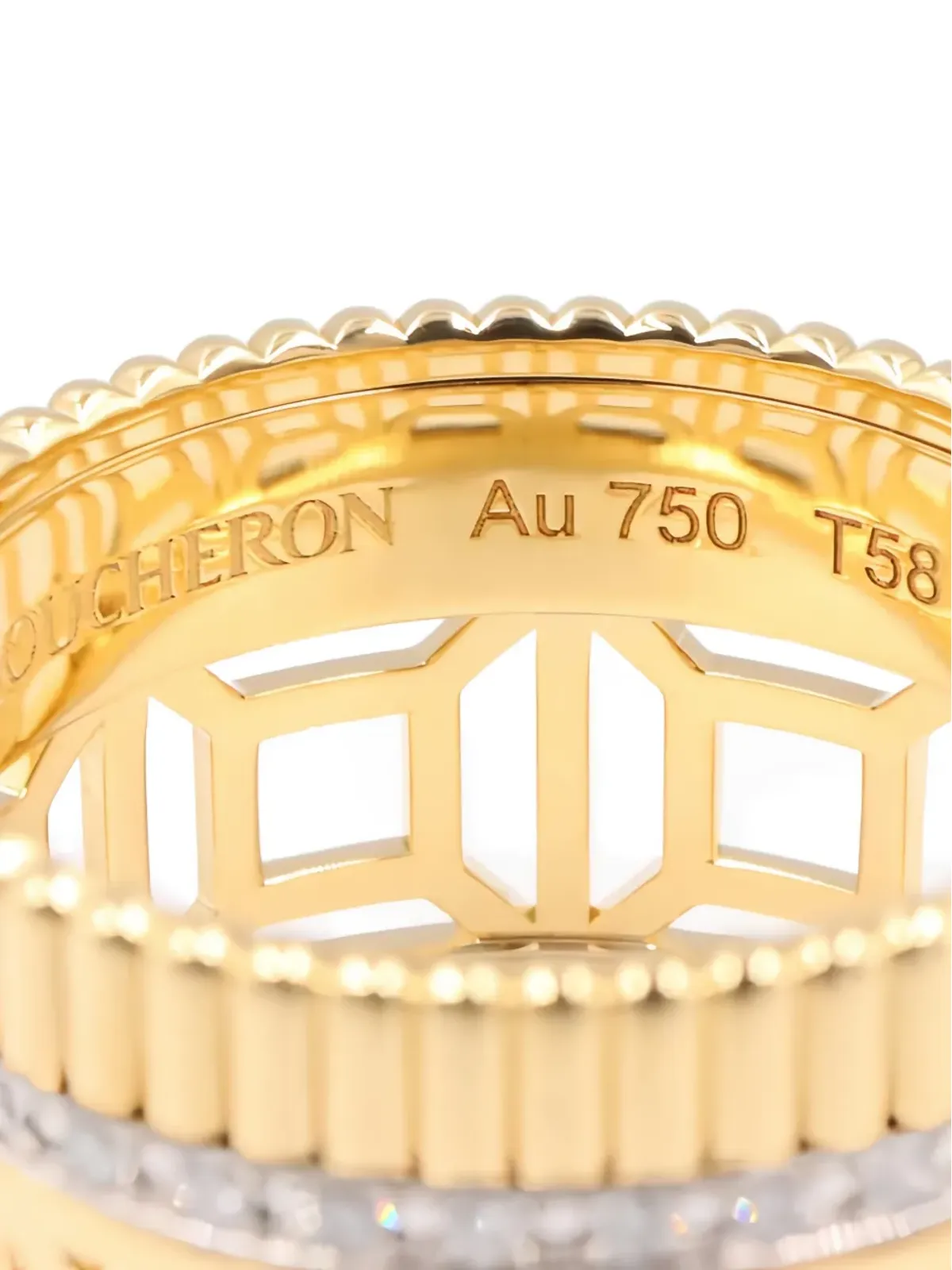 Boucheron ビンテージ 2010年代 ダイヤモンド ジオメトリック リング ゴールド - 画像3