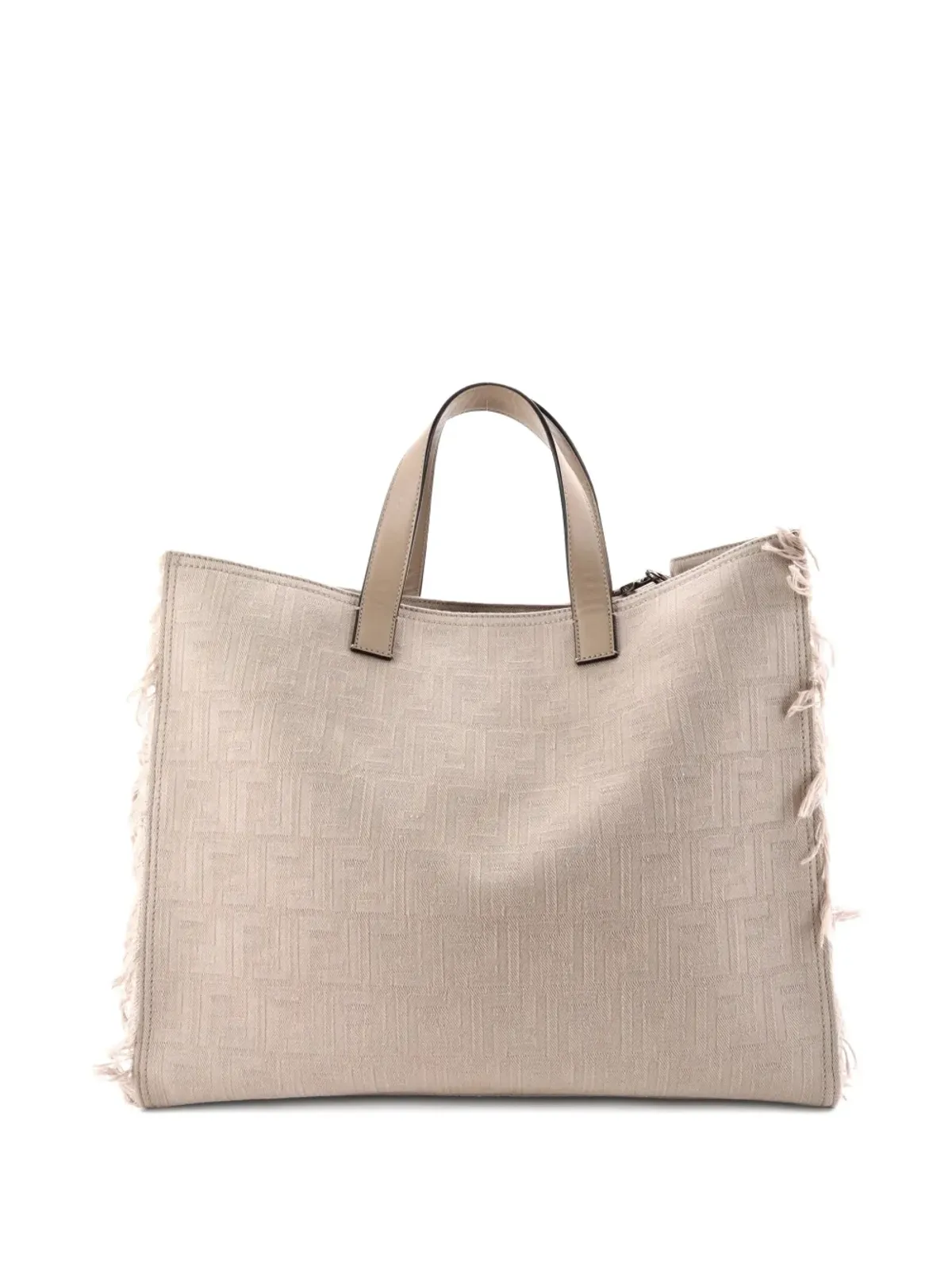 Fendi Pre-Owned ロゴ ショッパー フリンジ キャンバス トートバッグ - 画像3