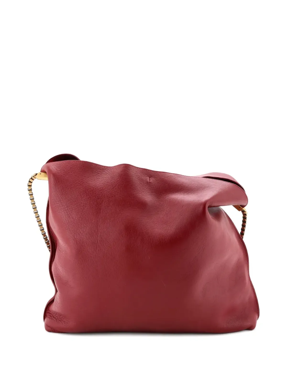 Saint Laurent Pre-Owned スザンヌ レザー ミディアム ホーボーバッグ - 画像2