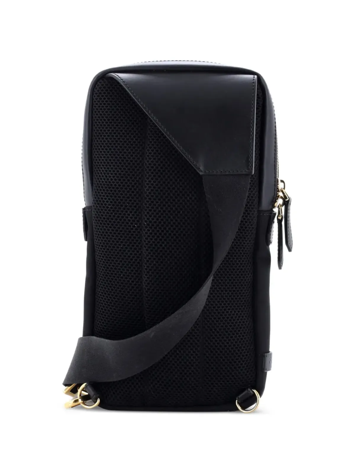 Fendi Pre-Owned Monster Sling Bag ナイロンとレザー クロスボディバッグ ブラック - 画像2