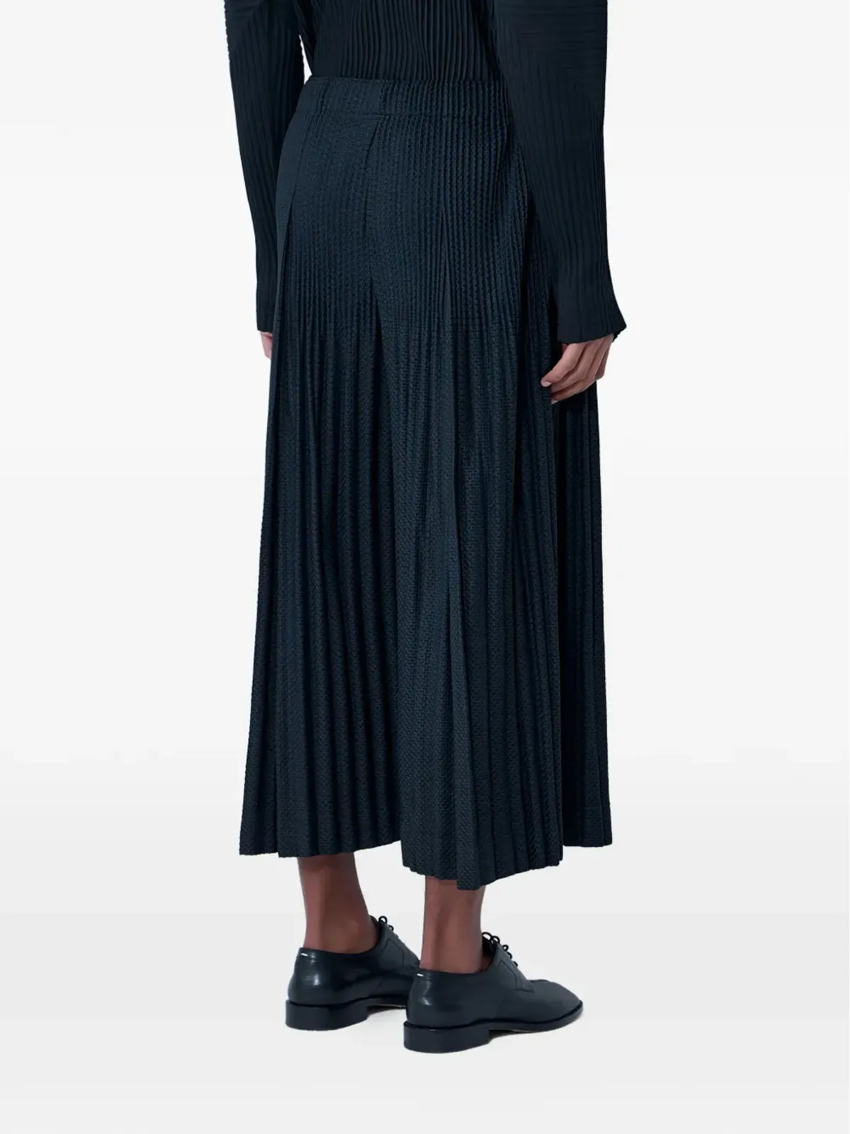 Homme Plissé Issey Miyake プリーツ入りエラスティックパンツ - 画像3