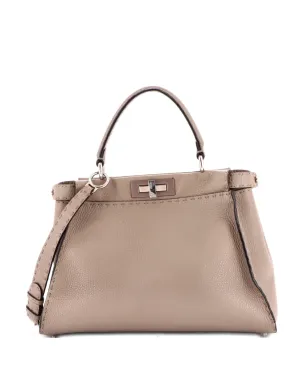 Fendi ビンテージ Selleria ピークアブー バッグ レザー グレー - サムネイル1