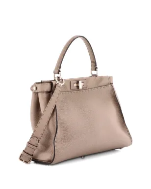 Fendi ビンテージ Selleria ピークアブー バッグ レザー グレー - サムネイル3