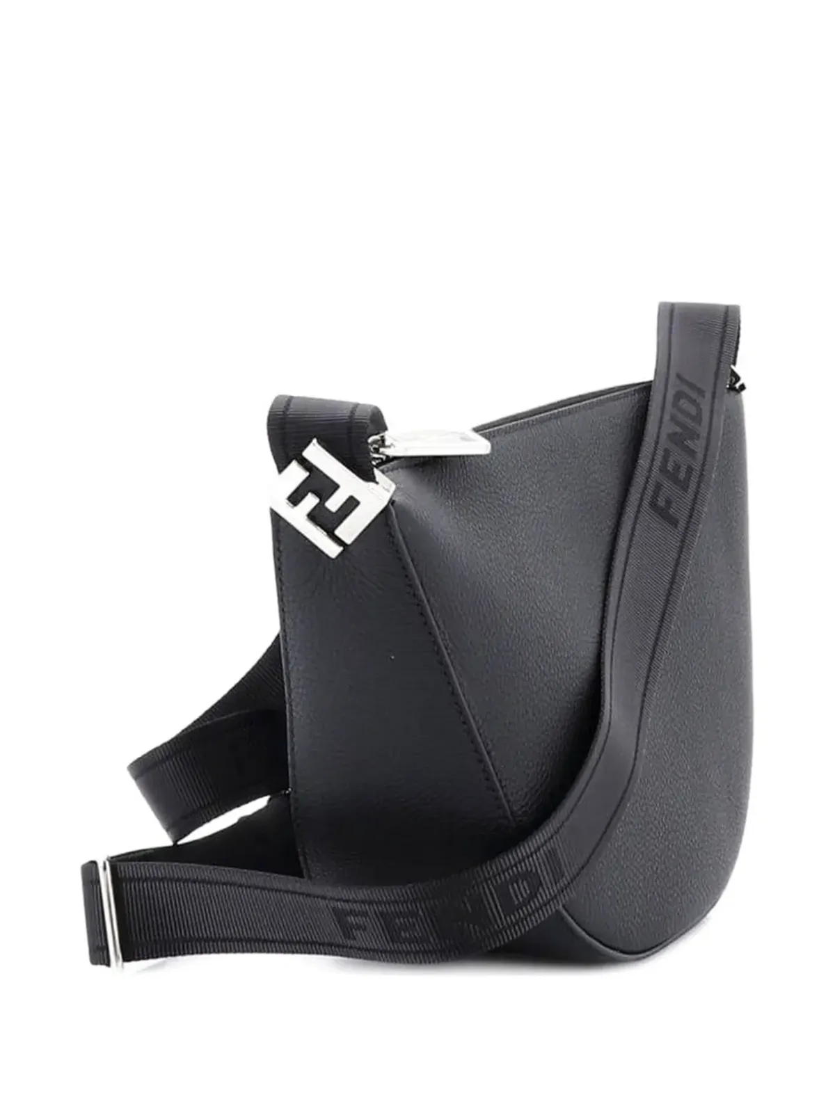 Fendi ビンテージ メロンレザー小型ショルダーバッグ ブラック - 画像4