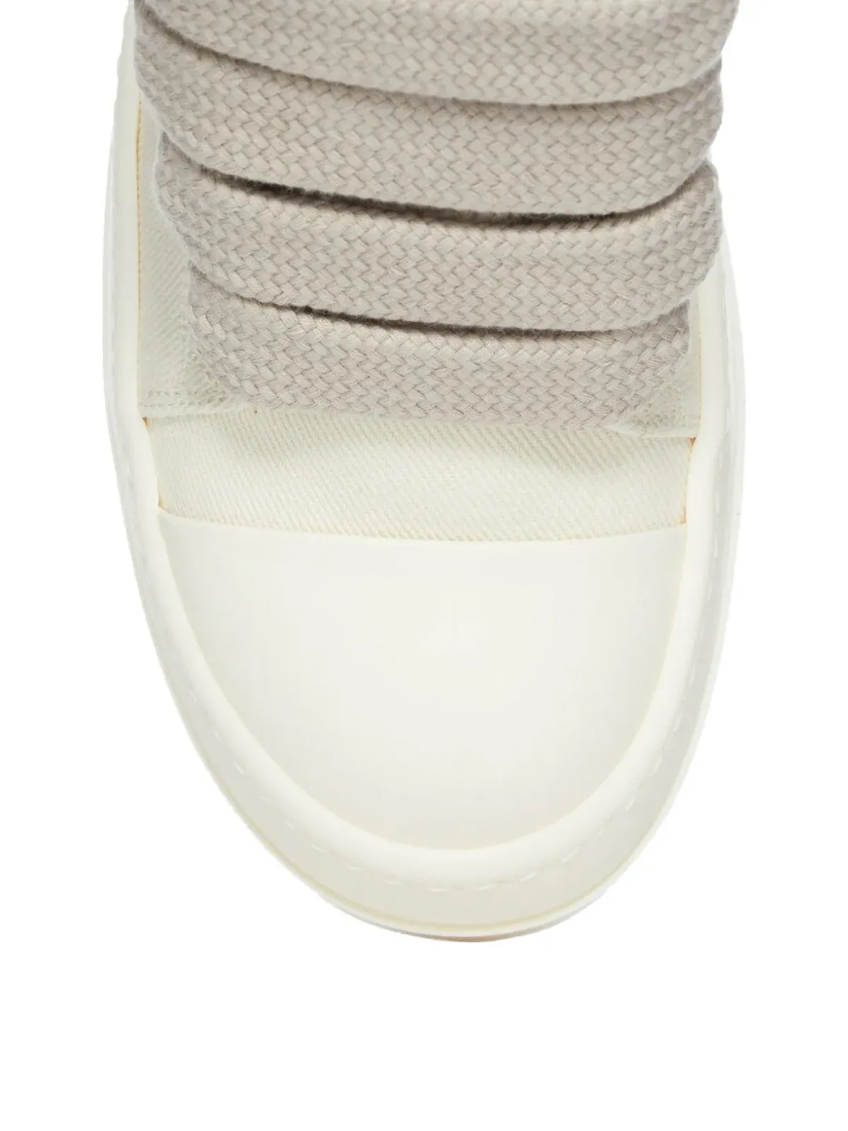 Rick Owens DRKSHDW アイレット付きレースアップフラットシューズ - 画像5
