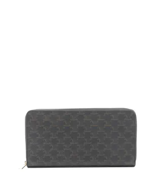 Celine Pre-Owned Triomphe ジップウォレット - ブラック - サムネイル1