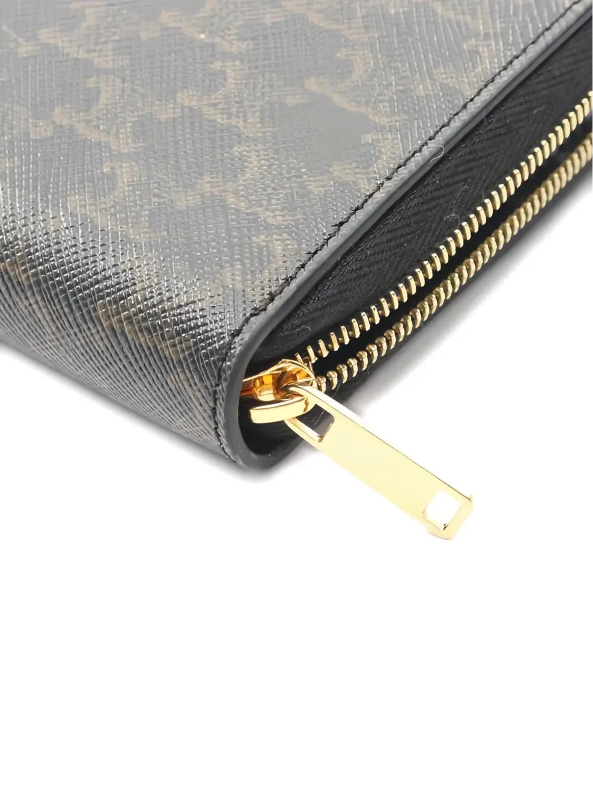 Celine Pre-Owned Triomphe ジップウォレット - ブラック - 画像3