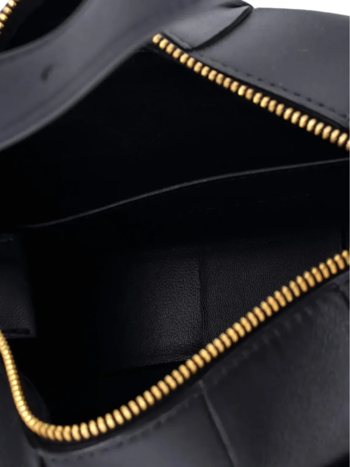 Bottega Veneta ビンテージ Brick Cassette Maxi Intrecciato Leather Small Shoulder Bag - Black - 画像5