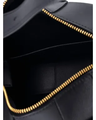 Bottega Veneta ビンテージ Brick Cassette Maxi Intrecciato Leather Small Shoulder Bag - Black - サムネイル5