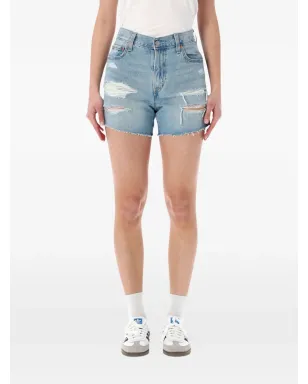 Levi's リブケージ ダメージ加工ショーツ - サムネイル1