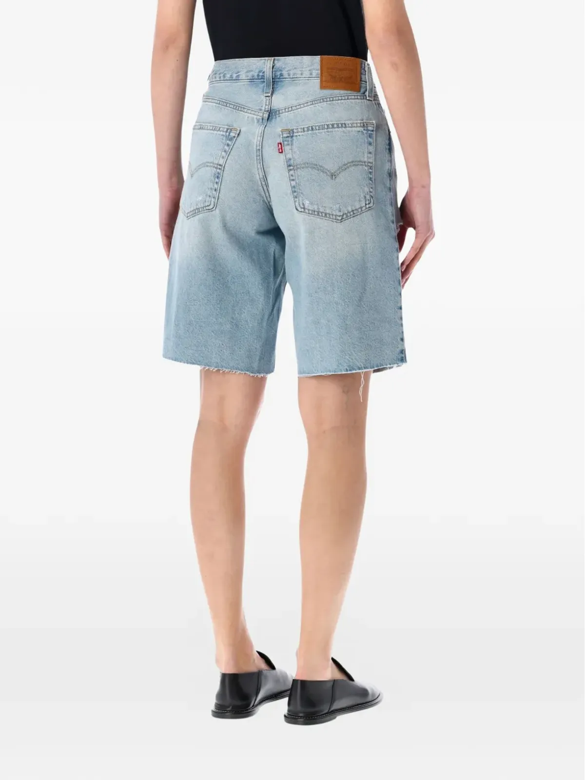 Levi's デニムショーツ（Baggy Dad distressed） - 画像2