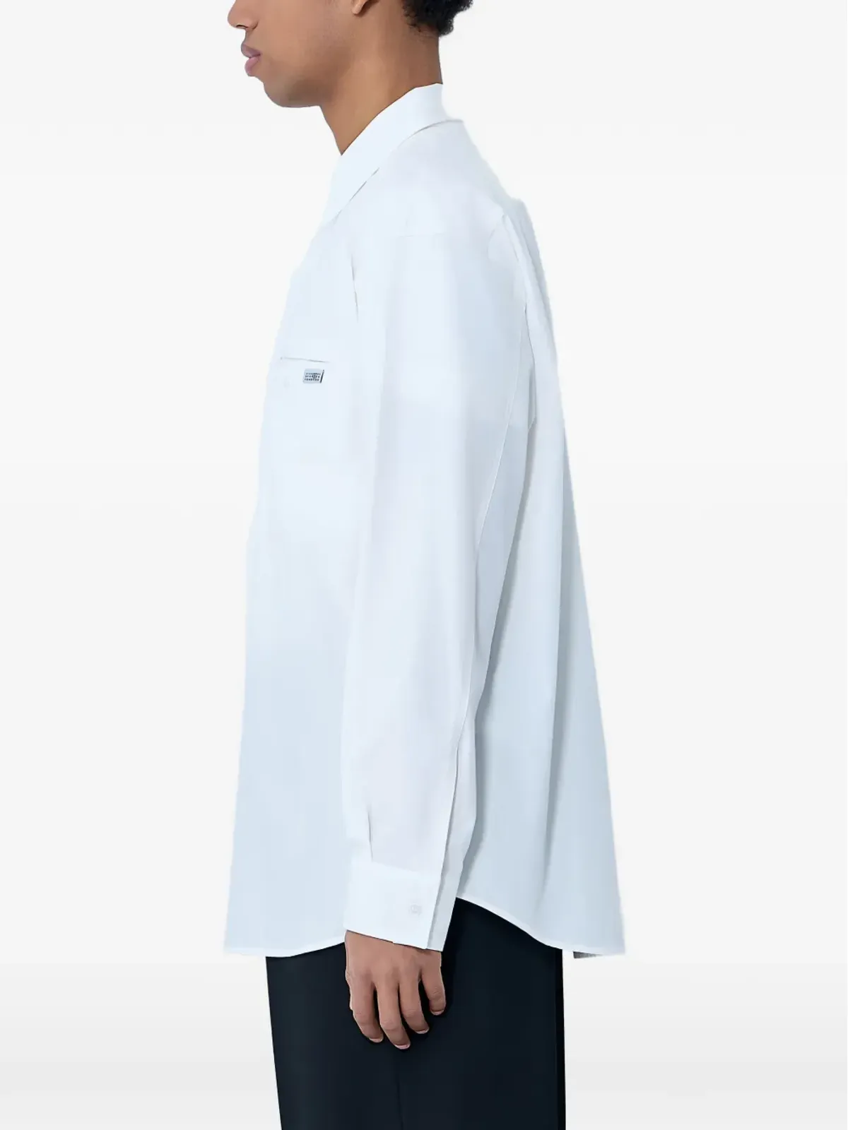 MM6 Maison Margiela パッチポケット付きボタンダウンシャツ - White - 画像2