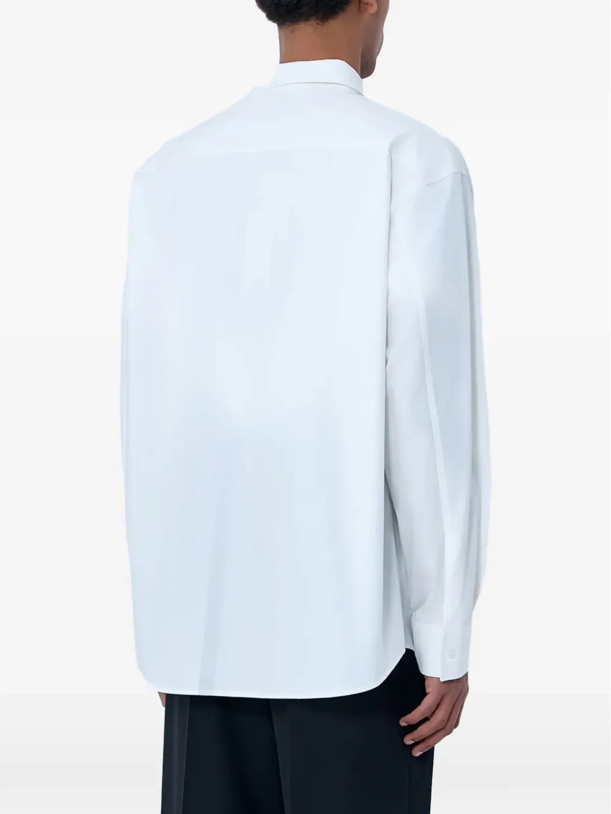 MM6 Maison Margiela パッチポケット付きボタンダウンシャツ - White - 画像3