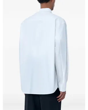 MM6 Maison Margiela パッチポケット付きボタンダウンシャツ - White - サムネイル3