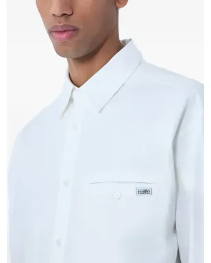 MM6 Maison Margiela パッチポケット付きボタンダウンシャツ - White - サムネイル4