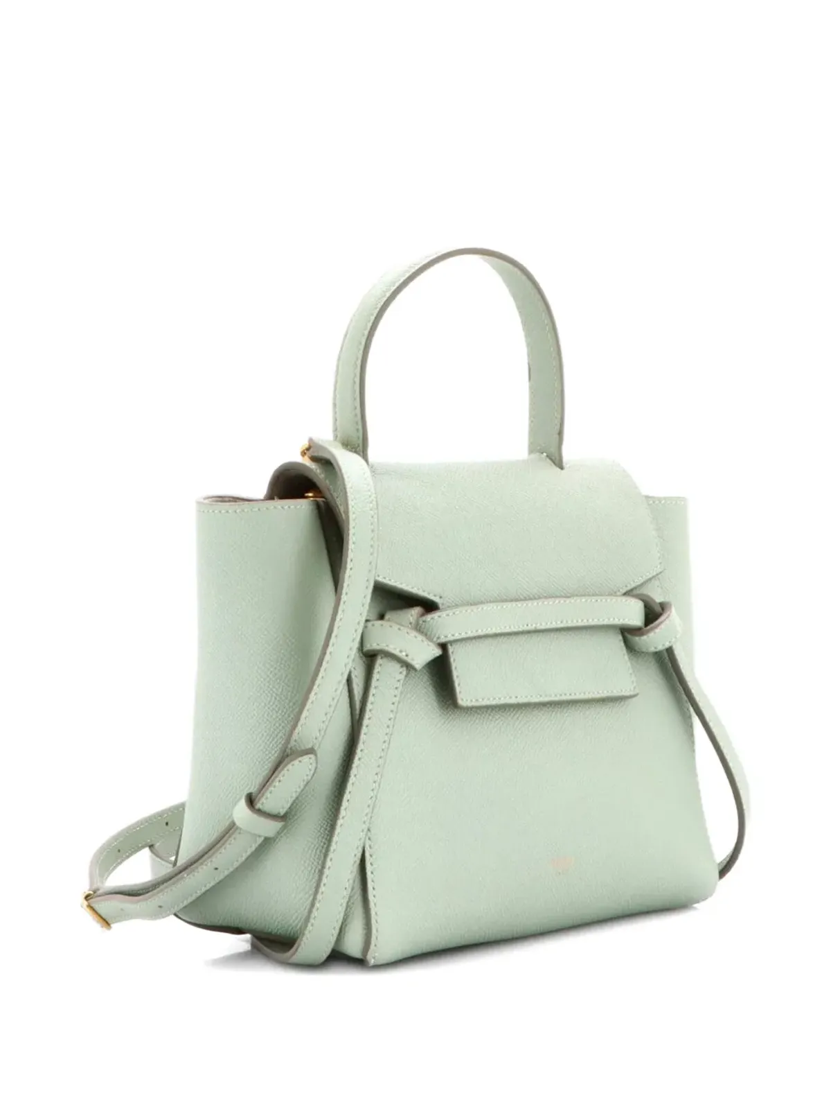 Celine Pre-Owned ベルトバッグ テクスチャードレザー Pico ショルダーバッグ - グリーン - 画像4