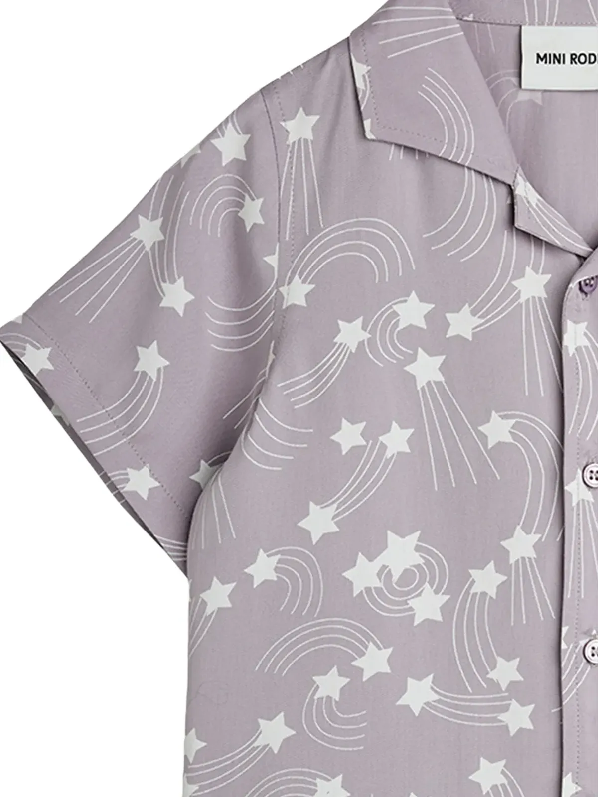 Mini Rodini 星柄シャツ - Purple - 画像3