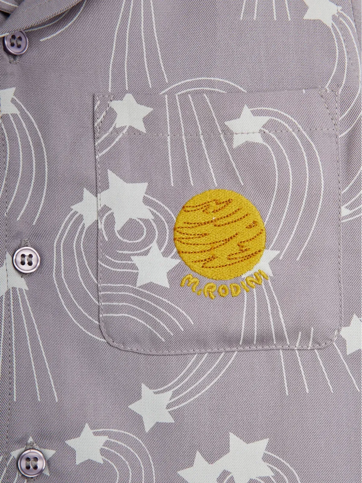 Mini Rodini 星柄シャツ - Purple - 画像4