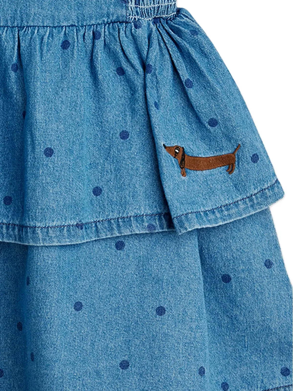 Mini Rodini polka-dot tiered-effect dress - 画像3